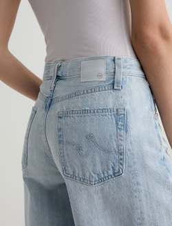 Hattie Short Sunfaded Destructed High-Rise Bermuda WOMENS BOTTOMS Photo 7