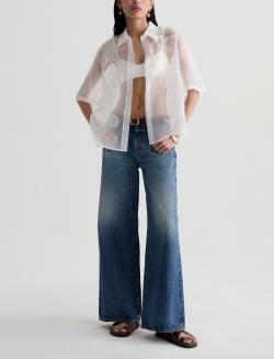 Saige Wide Leg Jean Nostalgia Mid-Rise Fit WOMENS BOTTOMS Photo 2