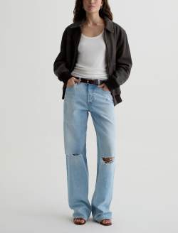 Billie Jean Soft Focus Destructed Low Slung Straight Leg WOMENS BOTTOMS Photo 2