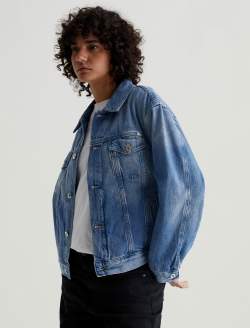 Ramie Jacket Stockholm Oversized Trucker Jacket WOMENS TOPS Photo 5