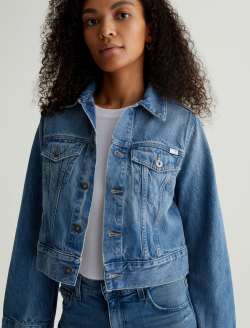 Isa Jacket Stockholm Cropped Trucker Jacket WOMENS TOPS Photo 3
