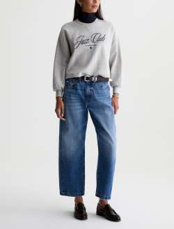 Roselle Sweatshirt Jazz Club Heather Grey Graphic Crew Neck Pullover WOMENS TOPS Photo 5