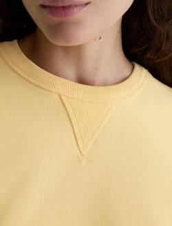 Roselle Crewneck Sunlight Yellow Cropped Pullover WOMENS TOPS Photo 6