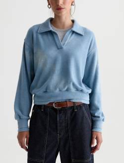 Carol Sweatshirt Glacial Johnny Collar Fleece WOMENS TOPS Photo 2