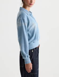 Carol Sweatshirt Glacial Johnny Collar Fleece WOMENS TOPS Photo 4