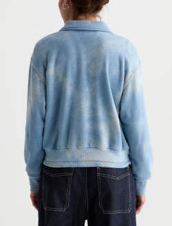 Carol Sweatshirt Glacial Johnny Collar Fleece WOMENS TOPS Photo 8