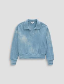Carol Sweatshirt Glacial Johnny Collar Fleece WOMENS TOPS Photo 1