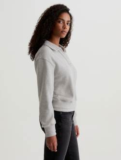 Carol Sweatshirt Heather Grey Johnny Collar Sweatshirt WOMENS TOPS Photo 4