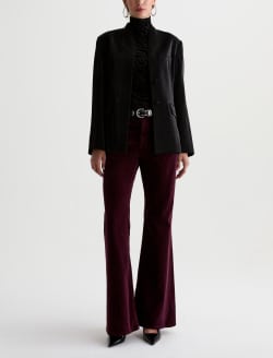 Beverly Jacket Moonlight Vinyl Satin Smoking Blazer WOMENS TOPS Photo 5