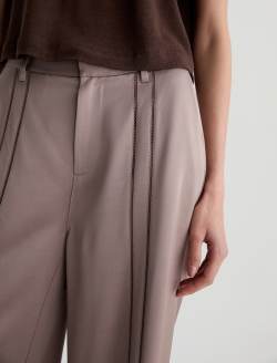 Sarah Trouser Cork Satin High-Rise Wide Leg WOMENS BOTTOMS Photo 4