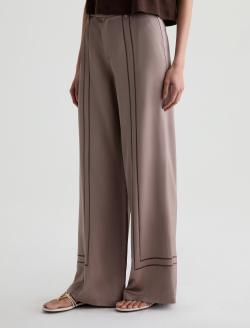 Sarah Trouser Cork Satin High-Rise Wide Leg WOMENS BOTTOMS Photo 7