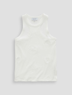 Michelle Top Silver Firework Embellished High-Neck Tank WOMENS TOPS Photo 1