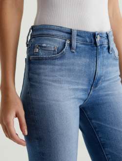 【I AM MARI】Antho summer cotton wide banding denim pants Linen and cotton denim jeans, navy | Weekend Max Mara