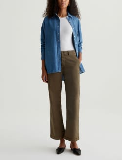 Caden Straight Sulfur Oak Brown Tailored Trouser WOMENS BOTTOMS Photo 1