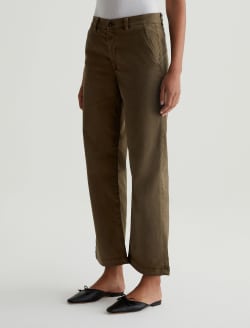 Caden Straight Sulfur Oak Brown Tailored Trouser WOMENS BOTTOMS Photo 4