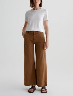 Caden Wide Leg Sulfur Camelwood Tailored Trouser WOMENS BOTTOMS Photo 2