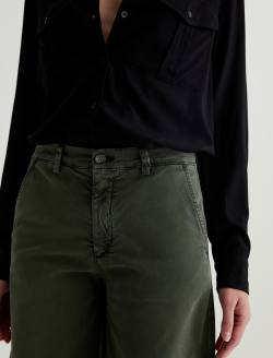 Caden Wide Leg Sulfur Dark Thyme Tailored Trouser WOMENS BOTTOMS Photo 4