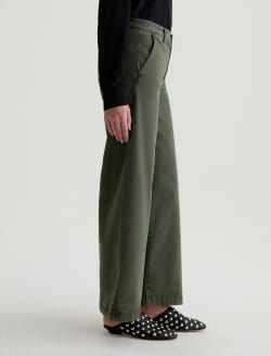 Caden Wide Leg Sulfur Dark Thyme Tailored Trouser WOMENS BOTTOMS Photo 5