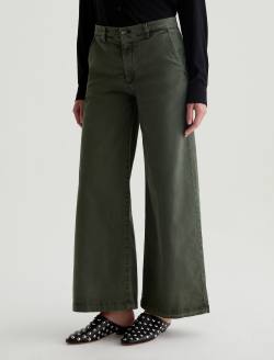 Caden Wide Leg Sulfur Dark Thyme Tailored Trouser WOMENS BOTTOMS Photo 6