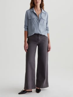 Caden Wide Leg Sulfur Misty Grey Tailored Trouser WOMENS BOTTOMS Photo 2