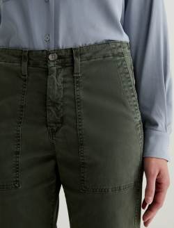 Juliet Sulfur Dark Thyme High-Rise Utility Flare WOMENS BOTTOMS Photo 3