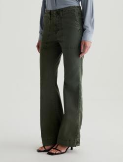 Juliet Sulfur Dark Thyme High-Rise Utility Flare WOMENS BOTTOMS Photo 5