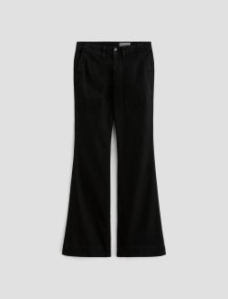 Juliet Sulfur Black High-Rise Utility Flare WOMENS BOTTOMS Photo 1