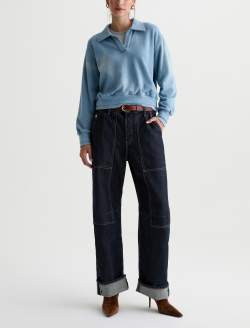 Mercer Selvage Jean Nightfall High-Rise Barrel WOMENS BOTTOMS Photo 2