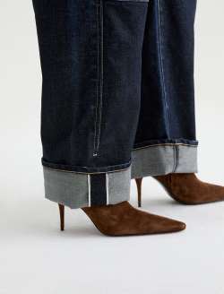 Mercer Selvage Jean Nightfall High-Rise Barrel WOMENS BOTTOMS Photo 6