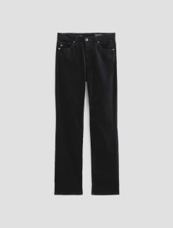 Mari Velvet Super Black Mid-Rise Slim Straight WOMENS BOTTOMS Photo 1