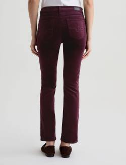 Mari Velvet Pant Winery Mid-Rise Slim Straight WOMENS BOTTOMS Photo 8
