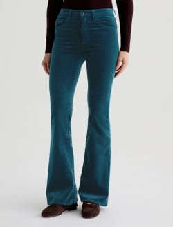 Farrah Boot Velvet Deep Lagoon Mid-Rise Boot WOMENS BOTTOMS Photo 3