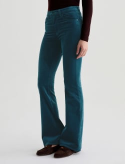 Farrah Boot Velvet Deep Lagoon Mid-Rise Boot WOMENS BOTTOMS Photo 6