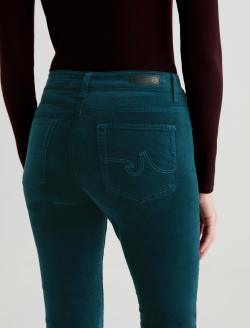 Farrah Boot Velvet Deep Lagoon Mid-Rise Boot WOMENS BOTTOMS Photo 7