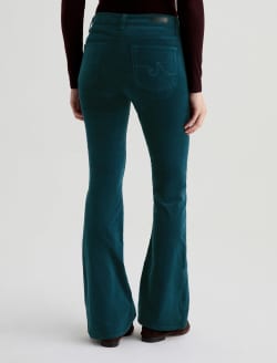 Farrah Boot Velvet Deep Lagoon Mid-Rise Boot WOMENS BOTTOMS Photo 8