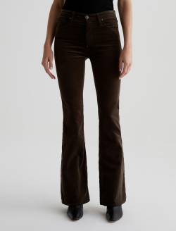 Farrah Boot Rich Umber Velvet Mid-Rise Boot WOMENS BOTTOMS Photo 3