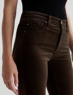 Farrah Boot Rich Umber Velvet Mid-Rise Boot WOMENS BOTTOMS Photo 4