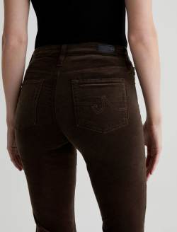 Farrah Boot Rich Umber Velvet Mid-Rise Boot WOMENS BOTTOMS Photo 7