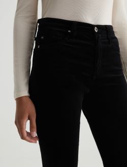 Farrah Boot Super Black Velvet Mid-Rise Boot WOMENS BOTTOMS Photo 4