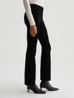 Farrah Boot Super Black Velvet Mid-Rise Boot WOMENS BOTTOMS Photo 6