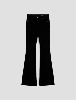 Farrah Boot Super Black Velvet Mid-Rise Boot WOMENS BOTTOMS Photo 1