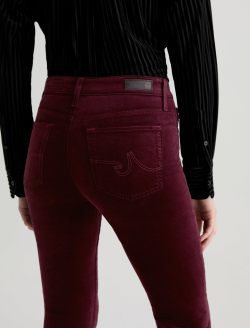 Farrah Boot Velvet Winery Mid-Rise Boot WOMENS BOTTOMS Photo 7