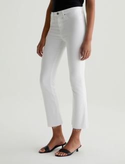 Jodi Crop White High Rise Flare Crop WOMENS BOTTOMS Photo 4