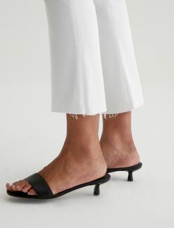 Jodi Crop White High Rise Flare Crop WOMENS BOTTOMS Photo 5