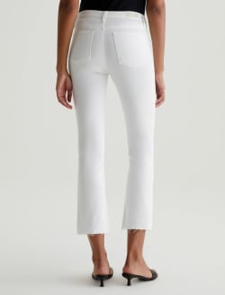 Jodi Crop White High Rise Flare Crop WOMENS BOTTOMS Photo 7