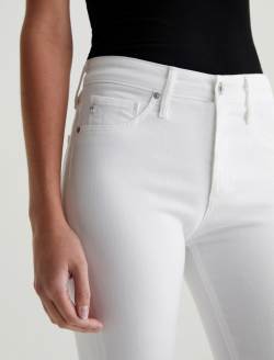 Farrah Skinny Ankle White Mid-Rise Skinny Ankle WOMENS BOTTOMS Photo 3