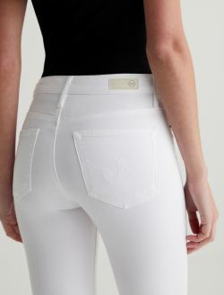 Farrah Skinny Ankle White Mid-Rise Skinny Ankle WOMENS BOTTOMS Photo 6