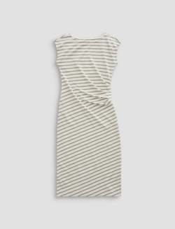 Aja Dress Powder/Spruce Green Side Pleat T-Shirt Dress WOMENS TOPS Photo 1