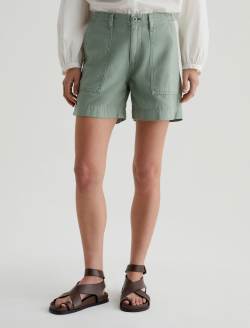 Rosa Short Sulfur Matcha Latte Mid-Rise Utility Short WOMENS BOTTOMS Photo 3
