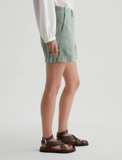 Rosa Short Sulfur Matcha Latte Mid-Rise Utility Short WOMENS BOTTOMS Photo 5